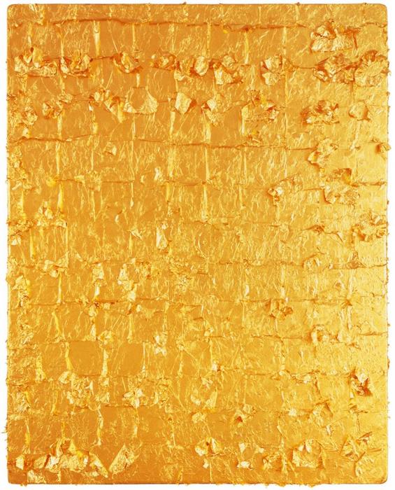 Yves-Klein-Gold-Leaf-on-Panel