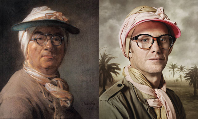 Self portrait with glasses Chardin Etnia Barcelona Anartist
